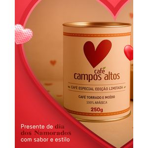 Café Moído, Em Tubo Lata 250g - Edição Dia dos Namorados