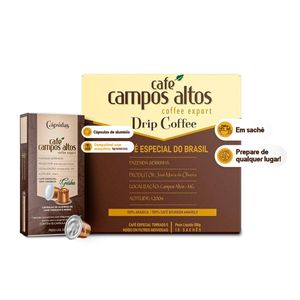 Kit Cápsulas Com Drip Café Bourbon Amarelo - Café Campos Altos